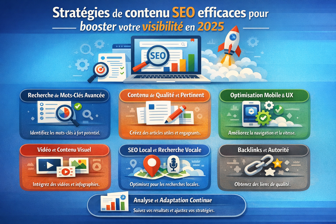 Stratégies de contenu SEO efficaces pour booster votre visibilité en 2025